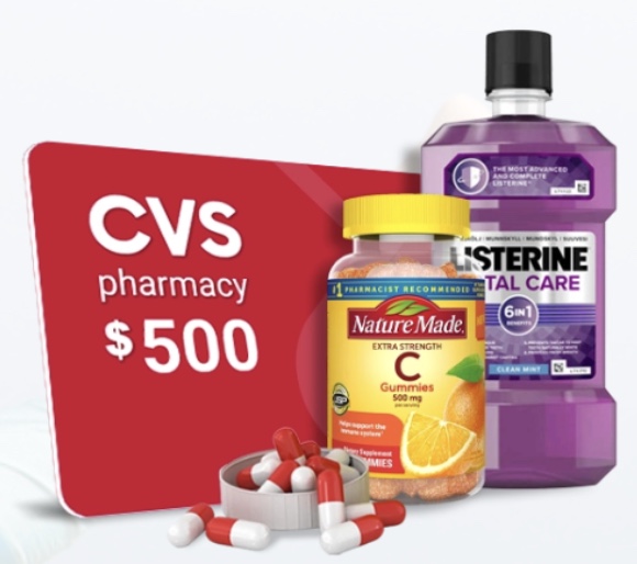 Sponsored message: A few taps now… and you might be stepping into CVS with $500 to spend.